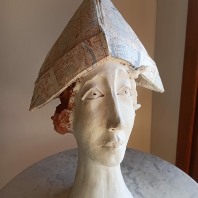 Busto decorativo de artista española Carmen Roncero