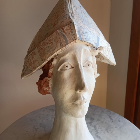 Busto decorativo de artista española Carmen Roncero
