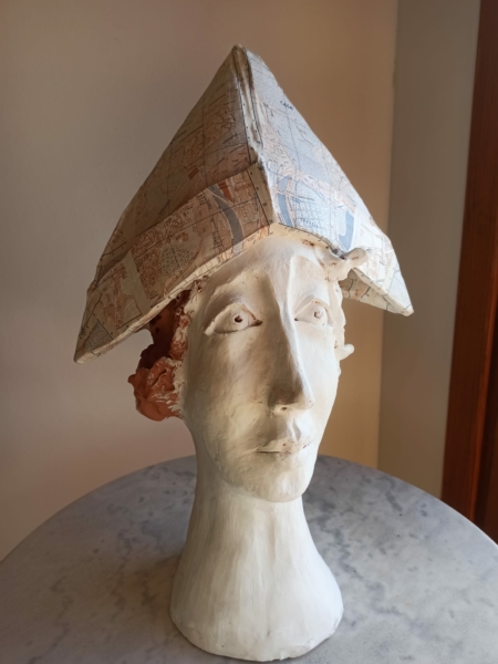Busto decorativo de artista española Carmen Roncero