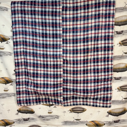 plaid francés antiguo siglo xix cuadros