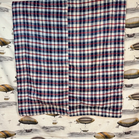 plaid francés antiguo siglo xix cuadros