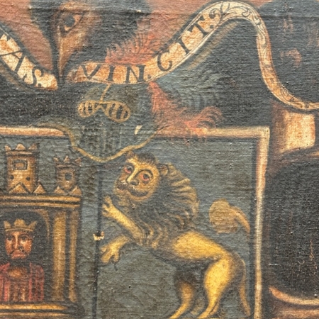 cuadro heráldico colonial siglo XVII