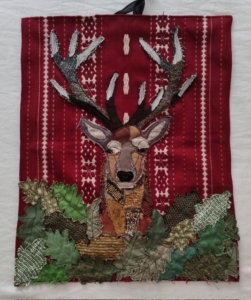 cuadro textil ciervo pili iglesias