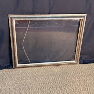 marco plateado antiguo