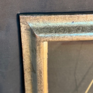 marco plateado antiguo tienda decoración vintage