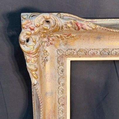 marco decorativo antiguo madera tallada