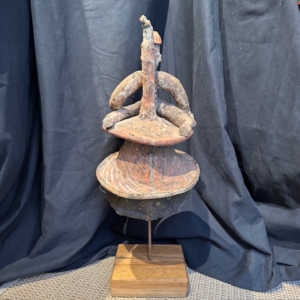 West African ceremonial textile figure