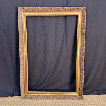 marco antiguo madera tallada 74x105