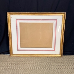 marco dorado con paspartu original