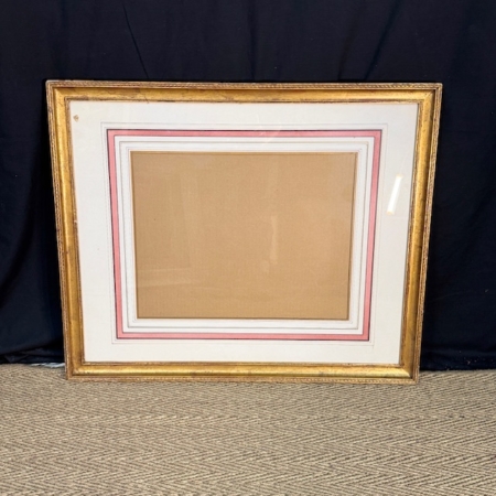 marco dorado con paspartu original